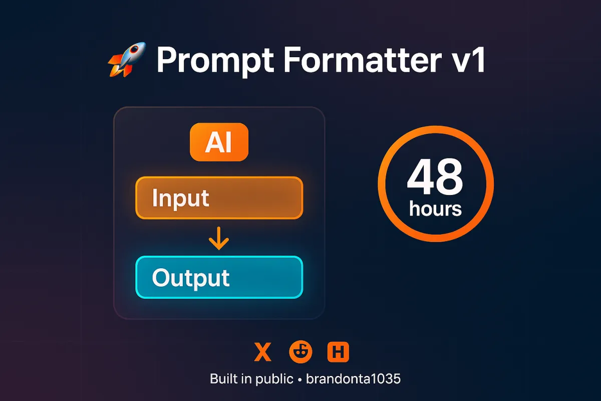 Coming Soon: Prompt Formatter v1