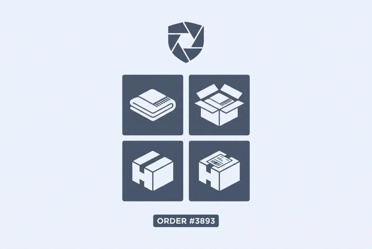 One evidence packet per order, ready to send