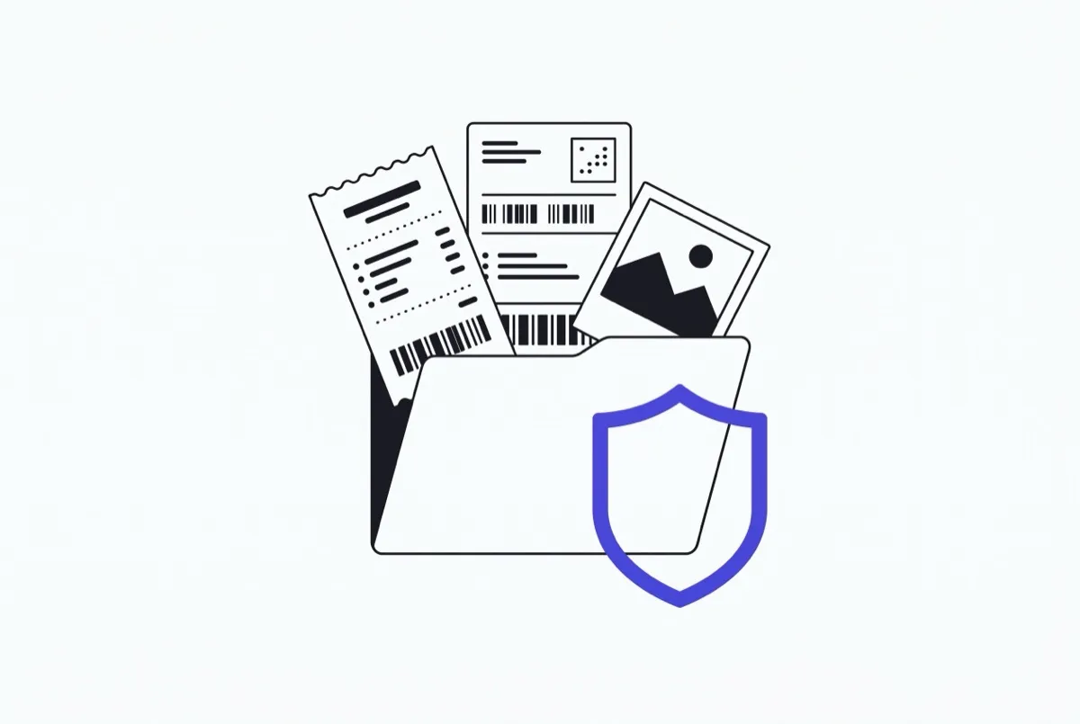 Receipts, tracking and photos assembled into one evidence packet