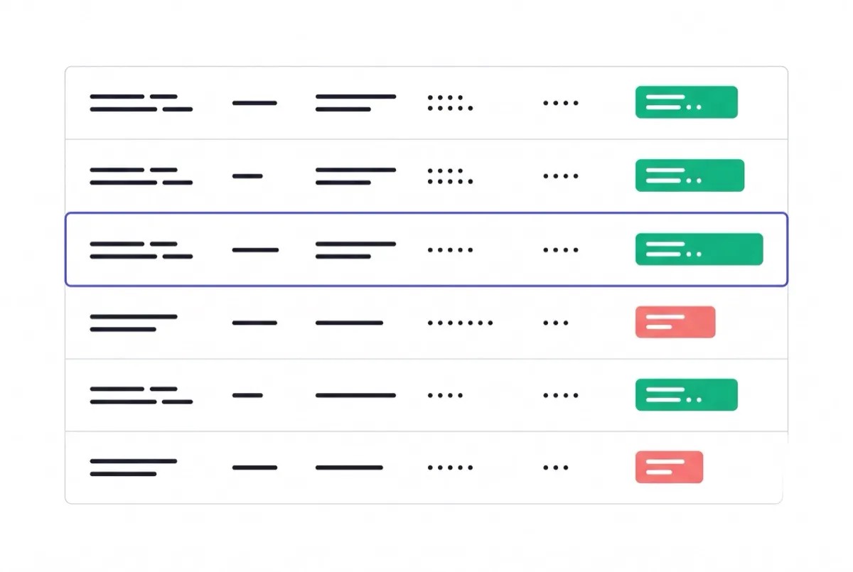 True profit per SKU, healthy rows and losing rows